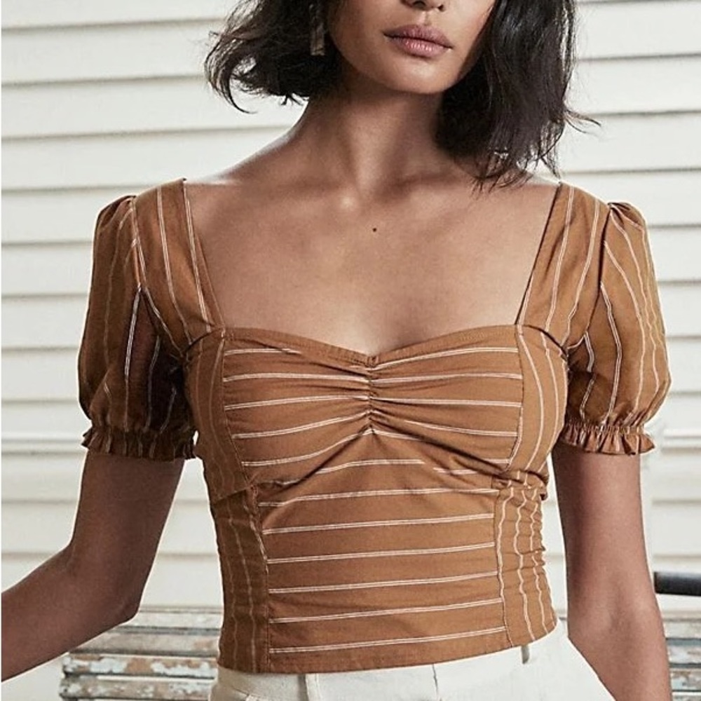 Free People Rose Garden Poplin Top